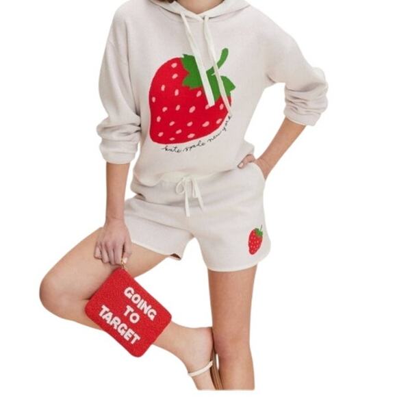Kate Spade New York x Target Red White Going To Target Beaded Clutch Limited NEW - Picture 4 of 10